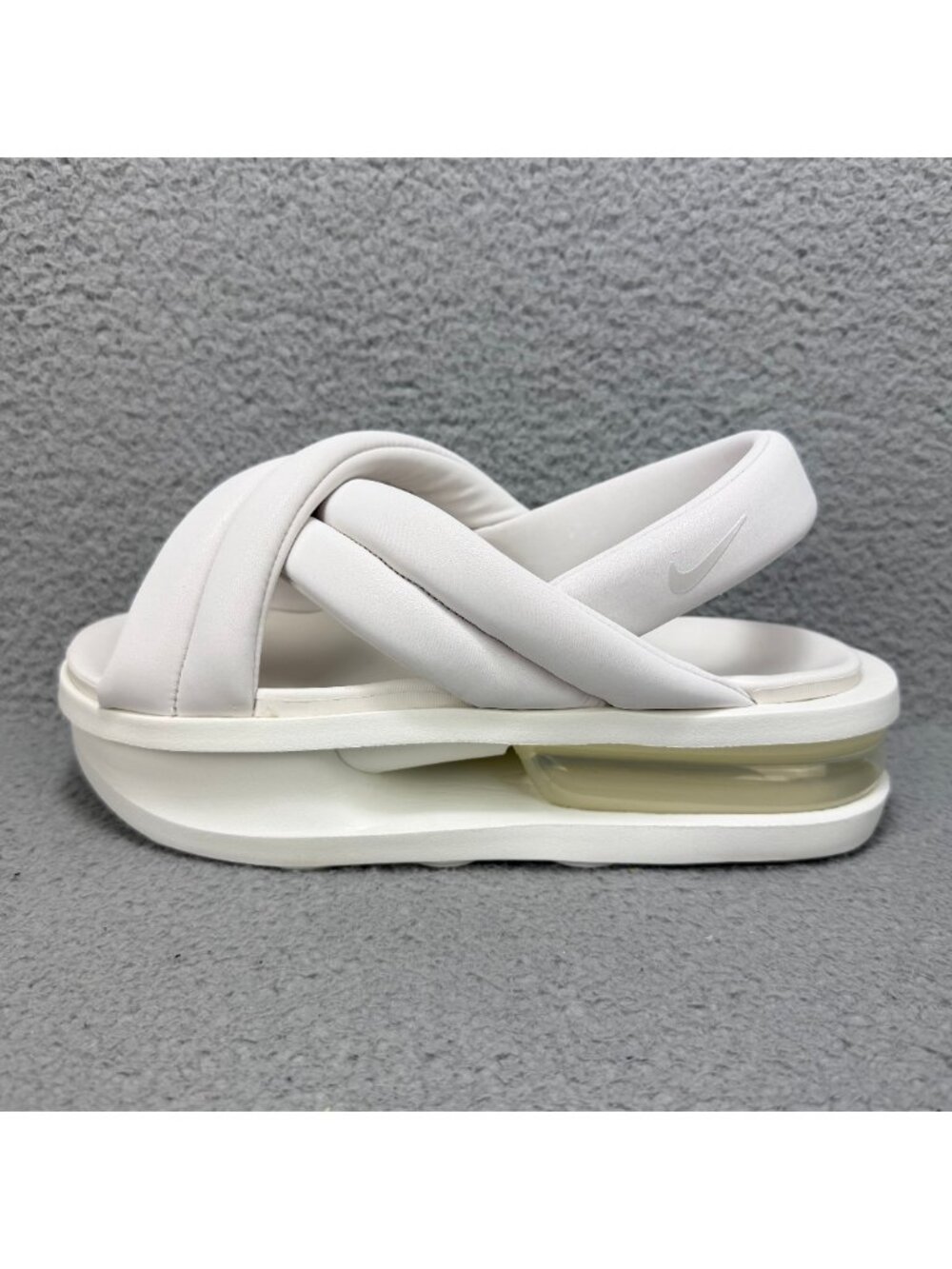 Nike Air Max Isla Sandals Womens 9 Shoes Summit White Platform Chunky Slingback - Picture 2 of 10